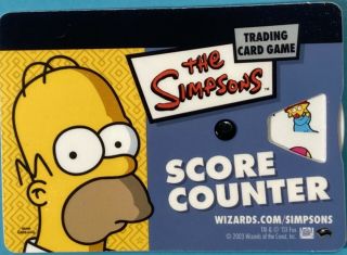 Prometheus8688 The Simpsons Trading Card Game 2 Score Counters