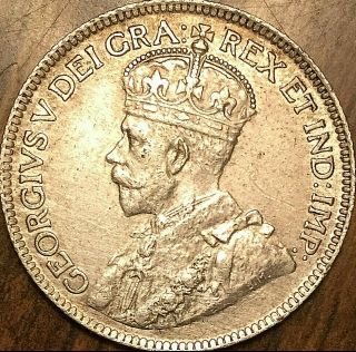 1919 NEWFOUNDLAND SILVER 25 CENTS QUARTER COIN - Fantastic example 2