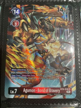 Digimon Card Game Agumon - Bond Of Bravery Alt Art