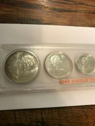 1965 Canada Coin Year Set In Acrylic Case Unc,  20253