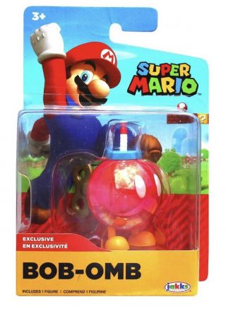 2021 World Of Nintendo Mario Red Bob - Omb Figure 2.  5 " Jakks