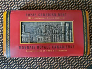 2008 Royal Canadian 100th Anniversary Proof 50 Cent Coin And Stamp Set