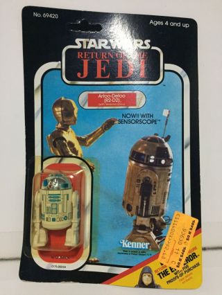 Vintage 1983 Kenner Star Wars Return Of The Jedi Artoo Detoo (r2 - D2) Sensorscope