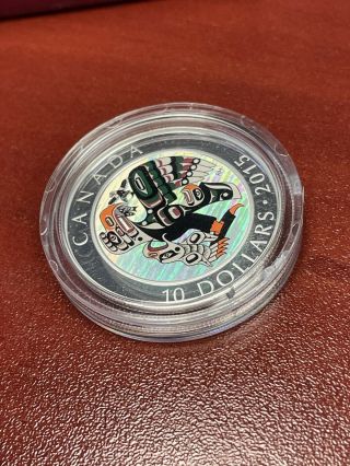 2015 $10 First Nations Art Mother Feeding Baby Pure Silver Coin 2