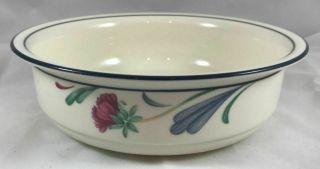 5 Lenox China Poppies On Blue (for The Blue) 6 1/4 " Soup / Cereal Bowls