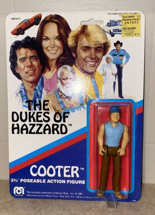 Mego The Dukes Of Hazzard Vintage 1981 Cooter Action Figure On Card