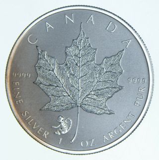 Better Date - 2016 Canada $5 - 1 Oz.  Silver Maple Leaf - Monkey Privy Mark 922