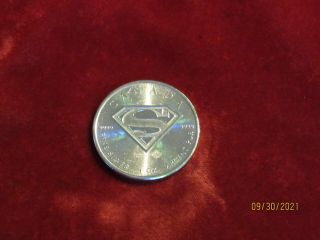 2016 Canada Superman.  9999 Fine 1 Oz Silver 5 Dollar Elizabeth Ii Coin