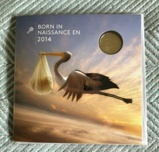 Born In 2014 Coin Set Canada Baby Coin Gift Set From The Royal Canadian