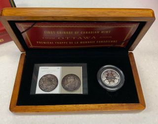 2008 Royal Canadian 100th Anniversary Proof 50 Cent Coin And Stamp Set