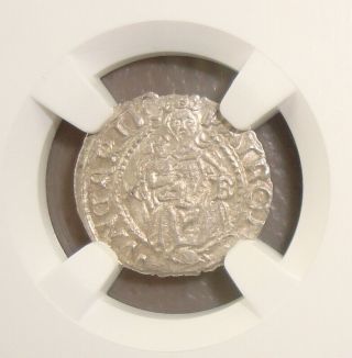 1549 - Kb Hungary,  Ferdinand I Silver Denar Ngc Ms63