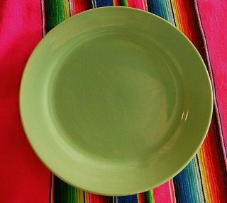 Bauer Pottery La Linda 13 " Green Round Chop / Charger / Serving Platter