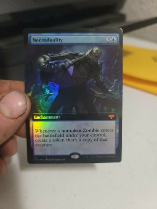 Necroduality [foil Extended Art) Innistrad Crimson Vow - Magic The Gathering Nm