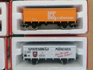 HO Scale Jouef box wagons RAKE OF 5 WAGONS Various Brands 1:87 Scale 3