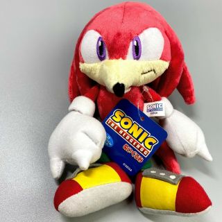 Rare 2007 Sanei S Sonic Knuckles 7.  4 " Plush Doll Sega Sonic The Hedgehog Japan