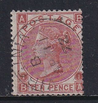 Great Britain Queen Victoria 1867 10d Red - Brown Fine Virgini - 33200