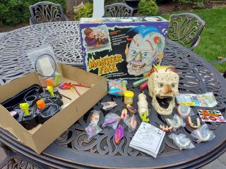 1992 Hasbro Monster Face Head Maker Skull Toy Set,  Bonus Parts Too