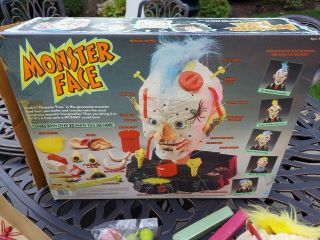 1992 Hasbro Monster Face Head Maker Skull Toy Set,  bonus parts too 3