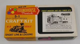 Roundhouse 1515 Ho Rotary Snow Plow & Tender Kit Ln/box