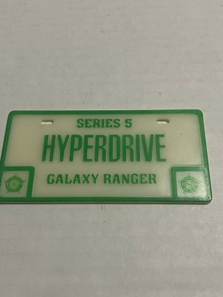 Galaxy Ranger Hyperdrive Series 5 License Plate Power Rangers
