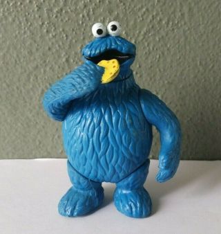 Vintage 1985 Tara Toy Ctw Sesame Street Cookie Monster 4 " Action Figure