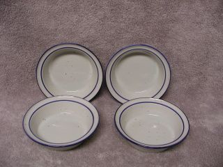 4 Trend Pacific Earthstone Blue Reef Soup/cereal/salad Bowls