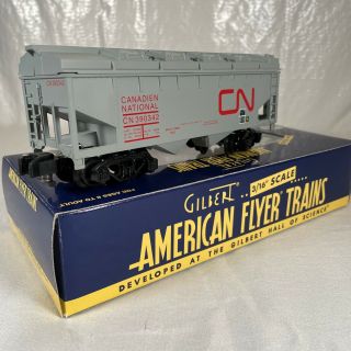 American Flyer 6 - 48621 Gray Canadian National Covered Hopper Ln/iob