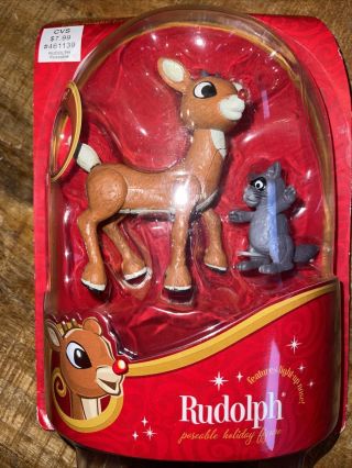 Nwt 2008 Rudolph The Red Nosed Reindeer Holiday Action Figure Raccoon Nos Cvs