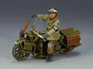 King & Country Bba035 Winter Motorcycle Mp Battle Of The Bulge