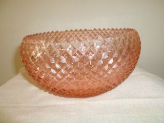Miss America Curved Top,  Pink Depression Glass Bowl By Anchor Hocking,  8 "