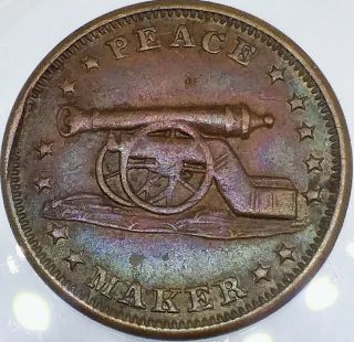 (1863) Peace Maker 169/213a (r - 2) Stand By The Flag Civil War Token