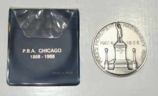 1868 - 1968 Centennial Commemorative Police Chicago Haymarket Riot Coin Medal 50mm