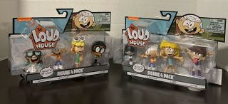 Nickelodeon The Loud House Figures (2x 4 - Pack) Complete Set