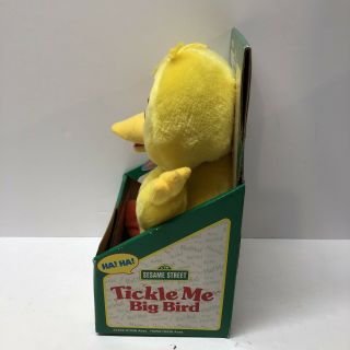 VINTAGE TYCO Sesame Street TICKLE ME BIG BIRD PLUSH DOLL 1996 11 