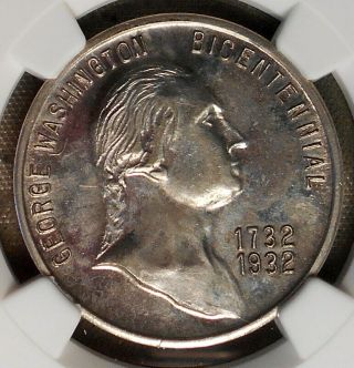 905 Willys - Overland Silver Anniversary,  1907 - 1932 George Washington Ngc Ms63