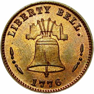 1876 Philadelphia Pennsylvania Centennial Merchant Token A Picard Copper