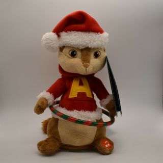 Alvin And The Chipmunks Christmas Musical Hula Hoop Animated Plush
