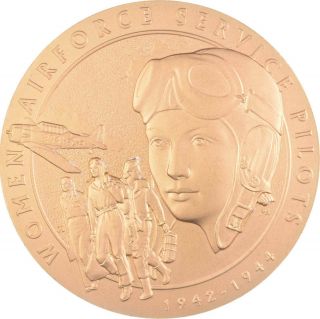 Large 3 " Airforce Women - Us Treasury Bronze Medal - Huge 067