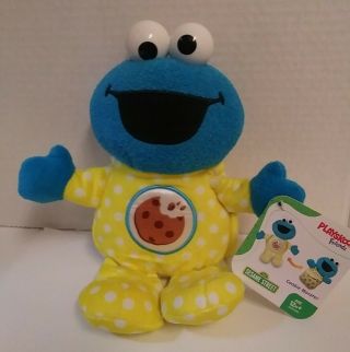 Hasbro Softies Plush Sesame Street Baby Cookie Monster 2016 Built In Blanket