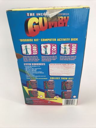Vintage Gumby Disguise Kit Artist with Floppy Disk 1996 3