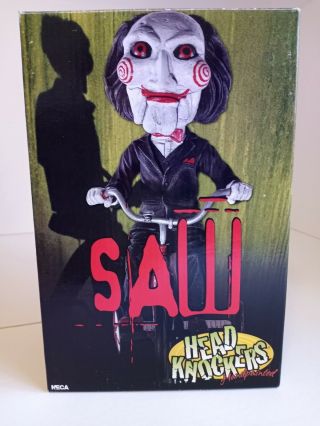 2004 NECA bobblehead head knockers BILLY the puppet and tricycle SAW JIGSAW 3