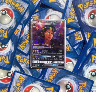 Michael Jackson Special Holographic Pokemon Gx Collective Trading Card