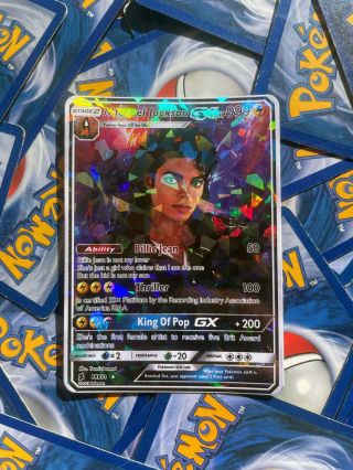 Michael Jackson Special Holographic Pokemon GX Collective Trading Card 3
