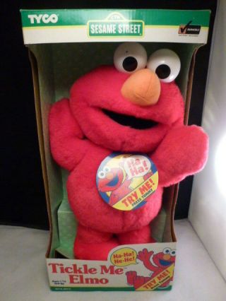 Tickle Me Elmo Doll,  By Tyco In 1996,  In The Box Rare