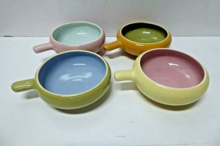 Set Of 4 Boyd Australian Pottery 2 Tone Soup Bowls Rammekins