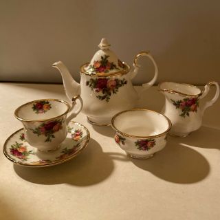 Royal Albert Old Country Roses Miniature Tea Set