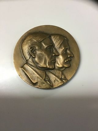 Rare Bronze Inaugural Medal - 1913 President Woodrow Wilson And Thomas Marshall