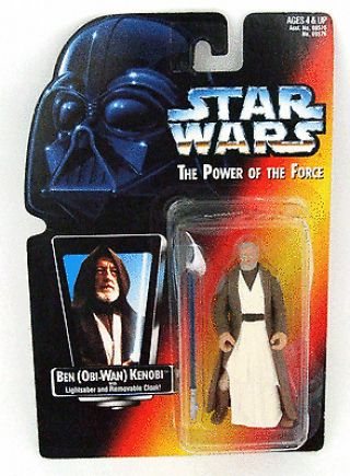 Star Wars Power Of The Force Red Card Ben Obi - Wan Kenobi Kenner Figure