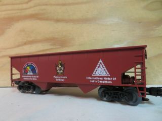 Weaver Train Masonic Grand Lodge Of Pennsylvania 2 - Bay Railroad Hopper Car