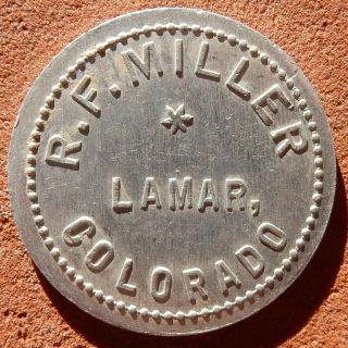 Lamar Colorado Token ⚜️ R.  F.  Miller 25¢ Unlisted